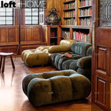 Contemporary fabric ottoman camaleonda primary product view.