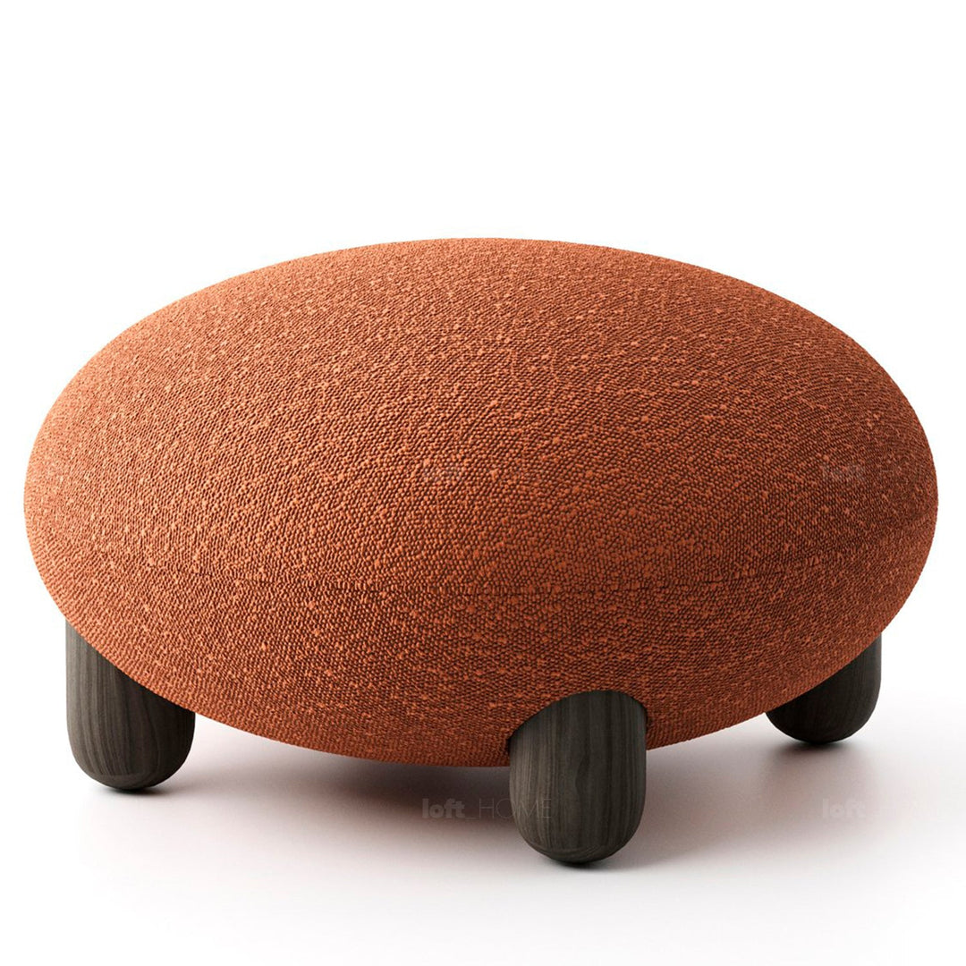 Contemporary fabric ottoman teddy situational feels.