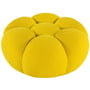 Contemporary Fabric Round Ottoman BUBBLE