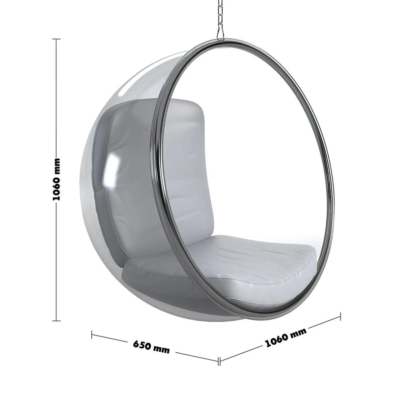 Bauhaus plastic hanging chair 1 seater sofa bubble size charts.