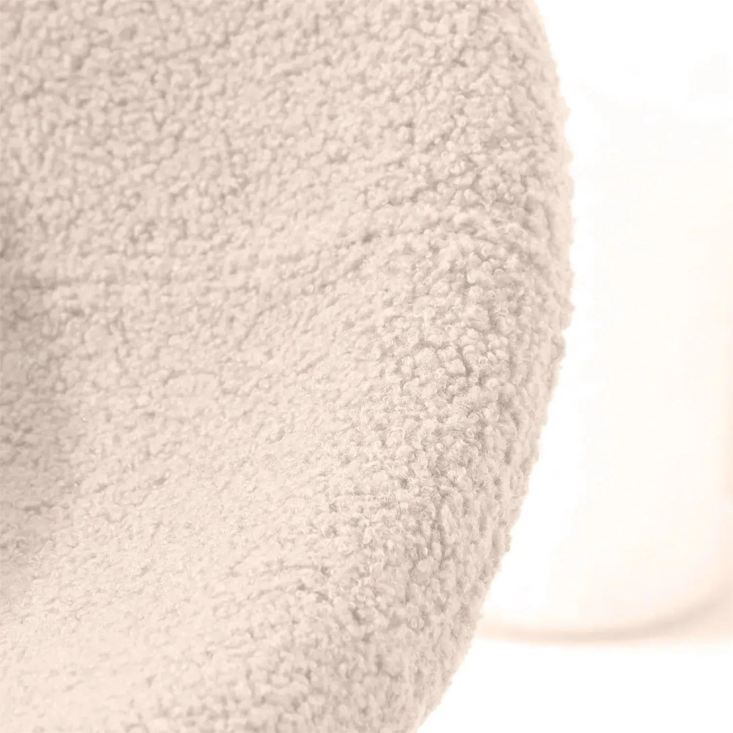 Cream boucle 1 seater sofa kids elephant detail 4.