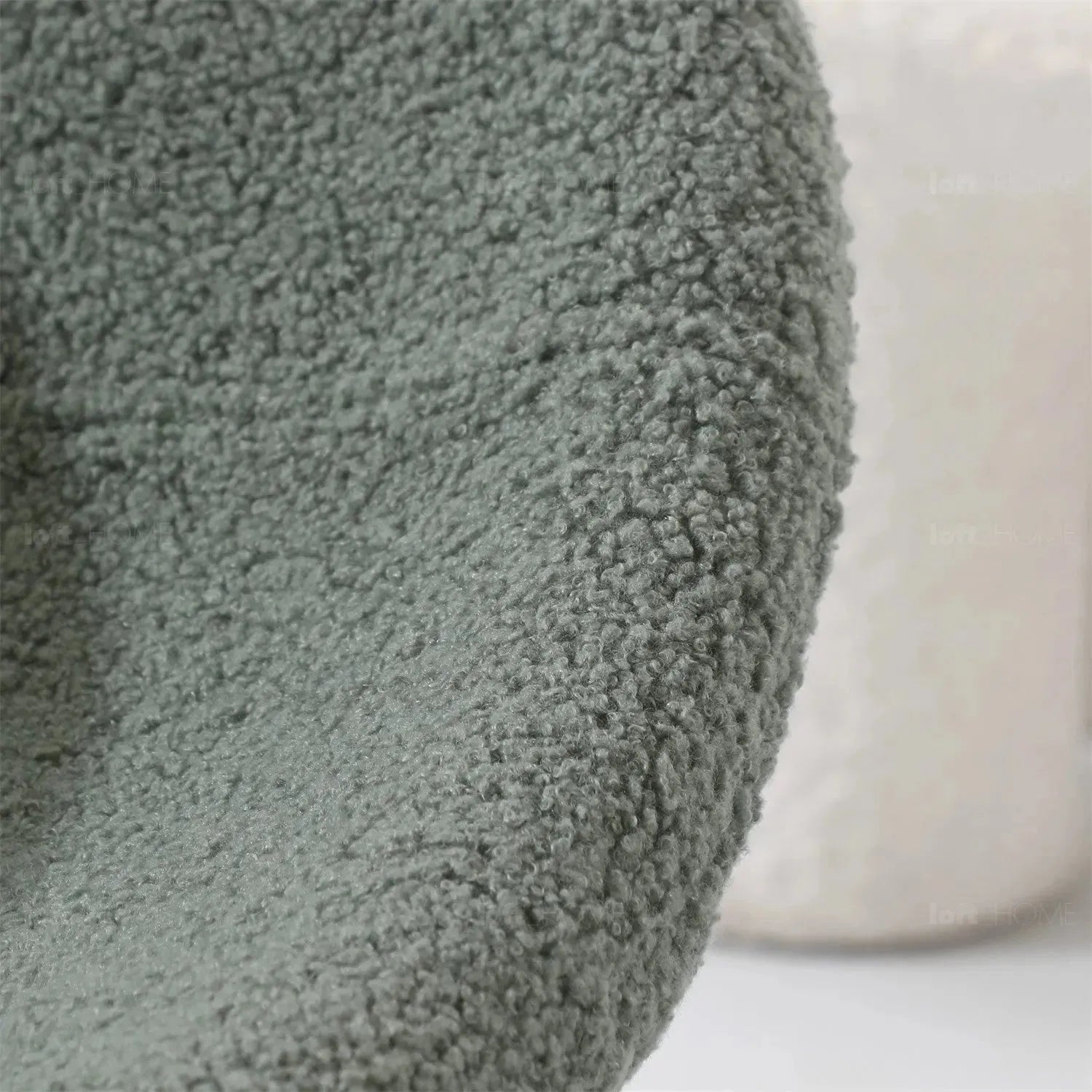 Cream boucle 1 seater sofa kids elephant conceptual design.