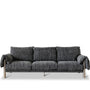 Industrial Boucle Fabric 3 Seater Sofa SONG