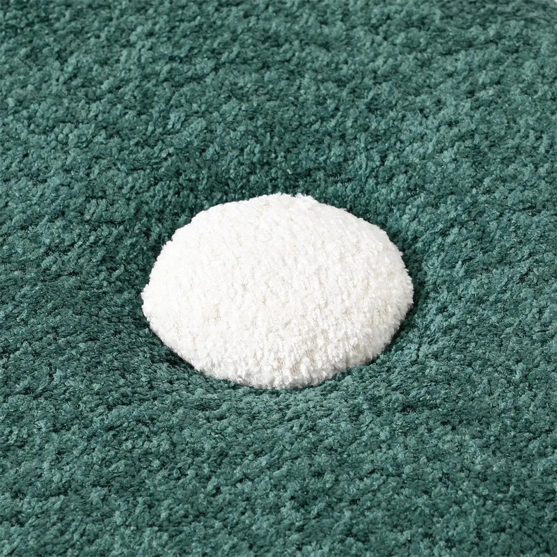 Bauhaus boucle ottoman fish in details.