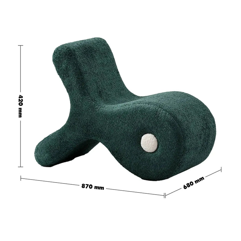 Bauhaus boucle ottoman fish size charts.