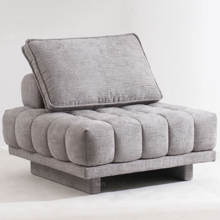 Cream Fabric 1 Seater Sofa GANACHE
