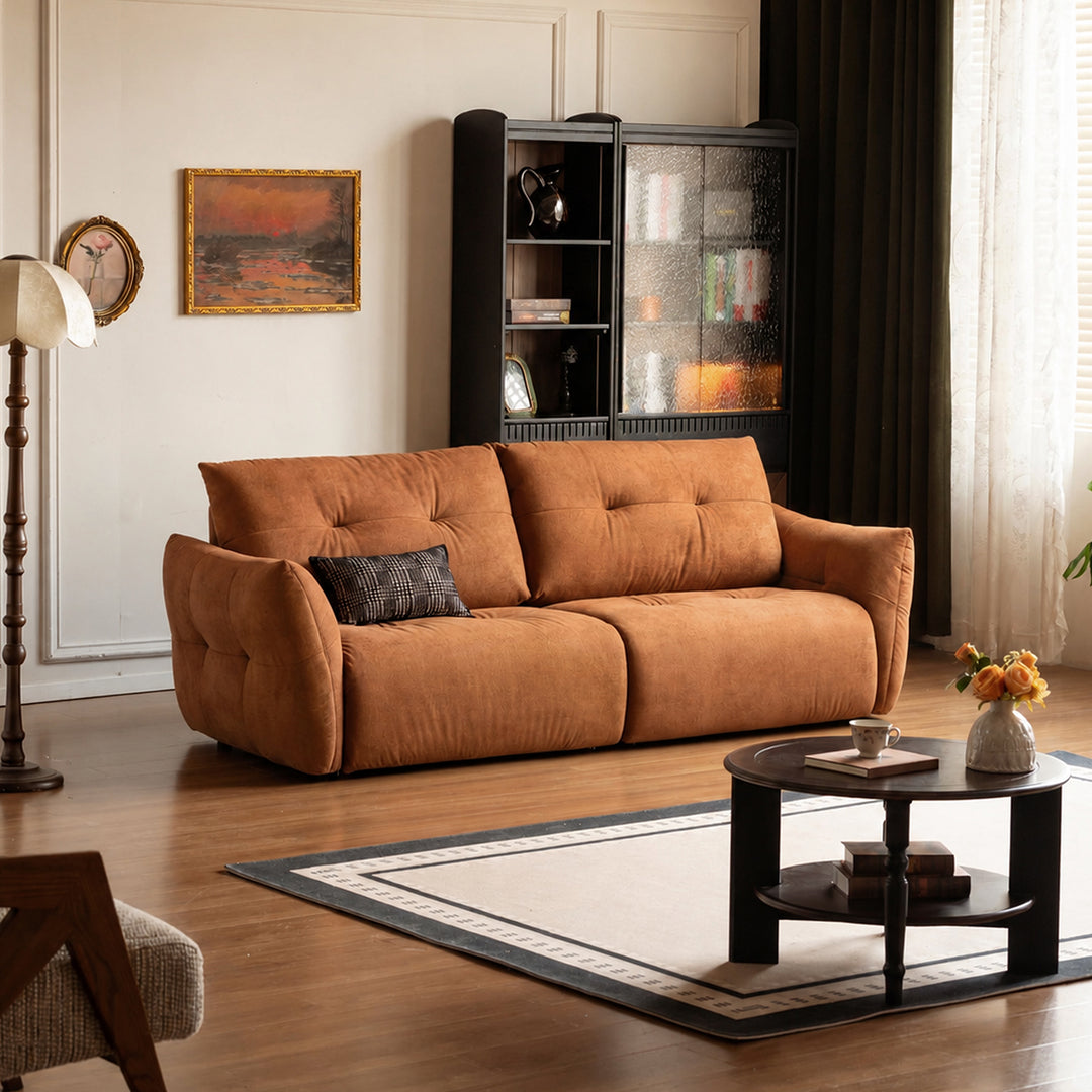 Cream Fabric 3 Seater Sofa MOCHI