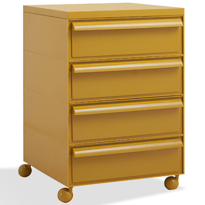 Cream plastic drawer cabinet truffle 4 drawer conceptual design.