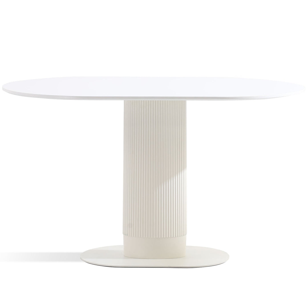 Cream Wood Dining Table ECLAIR