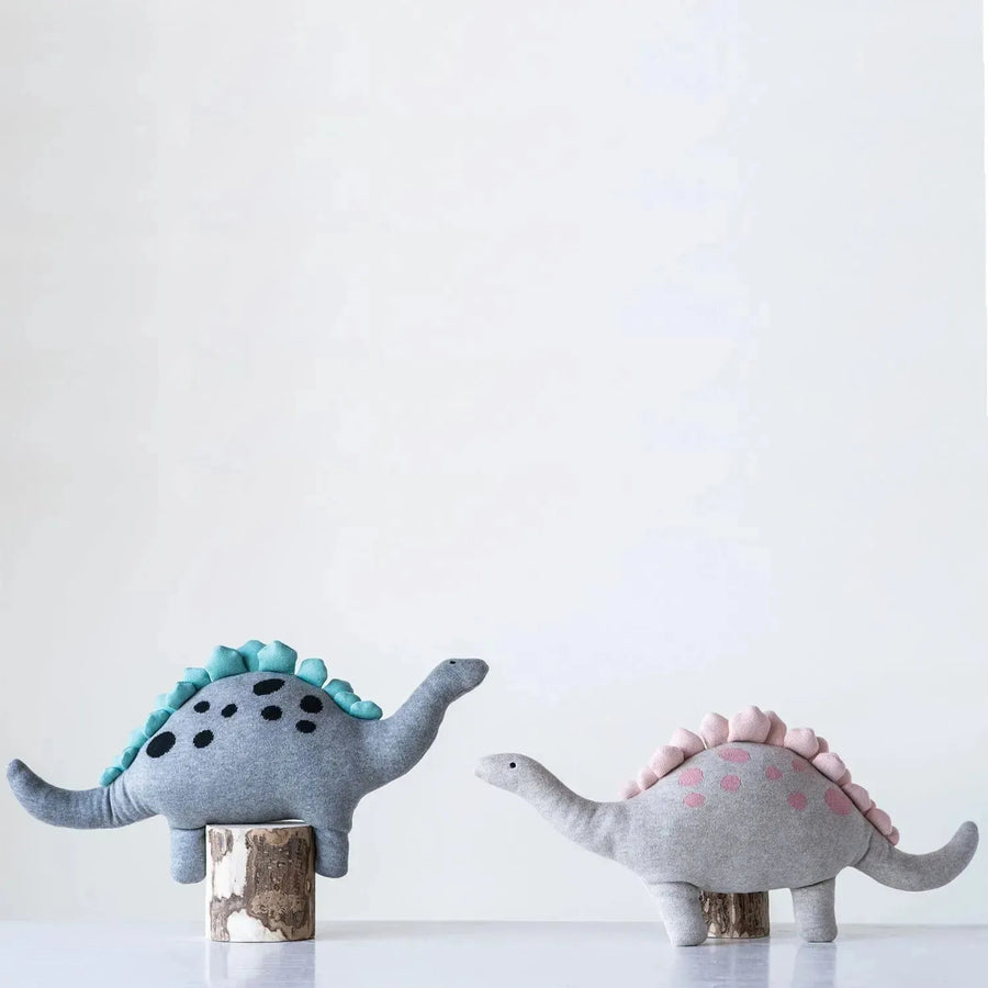 Creative storytelling cotton knit dinosaurs decor primary product view.