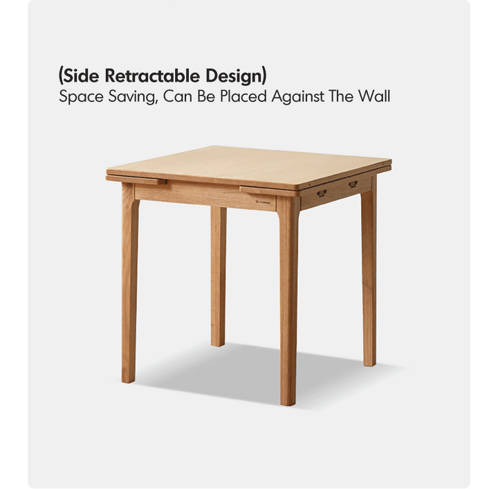 Scandinavian Oak Wood Extendable Dining Table EXTENDRA