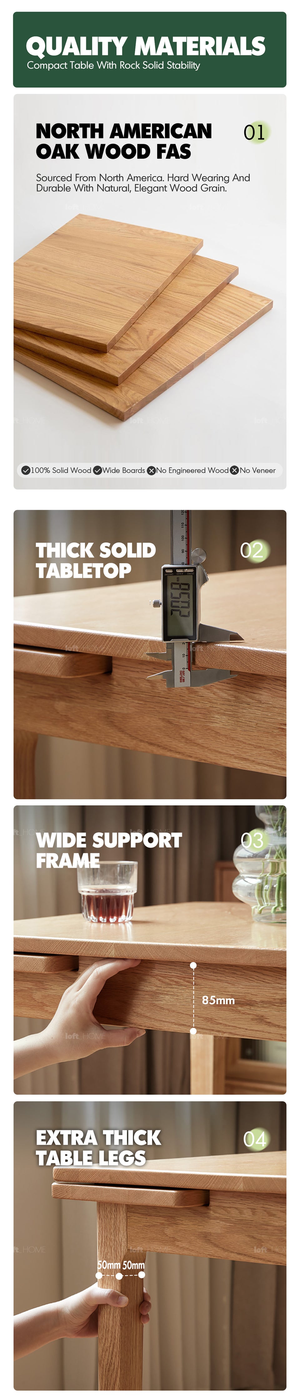 Scandinavian Oak Wood Extendable Dining Table EXTENDRA More Details and Instruction_7