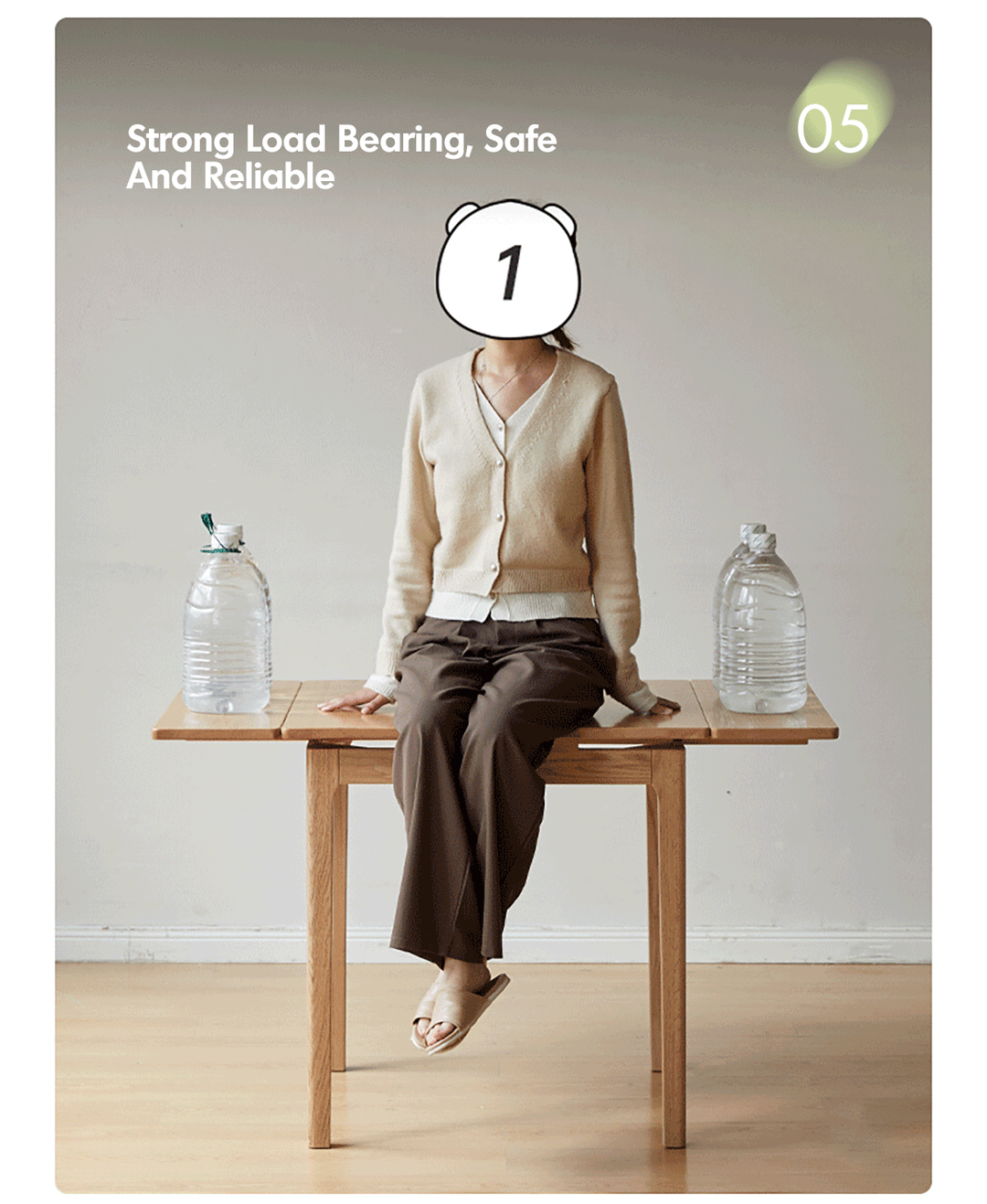 Scandinavian Oak Wood Extendable Dining Table EXTENDRA