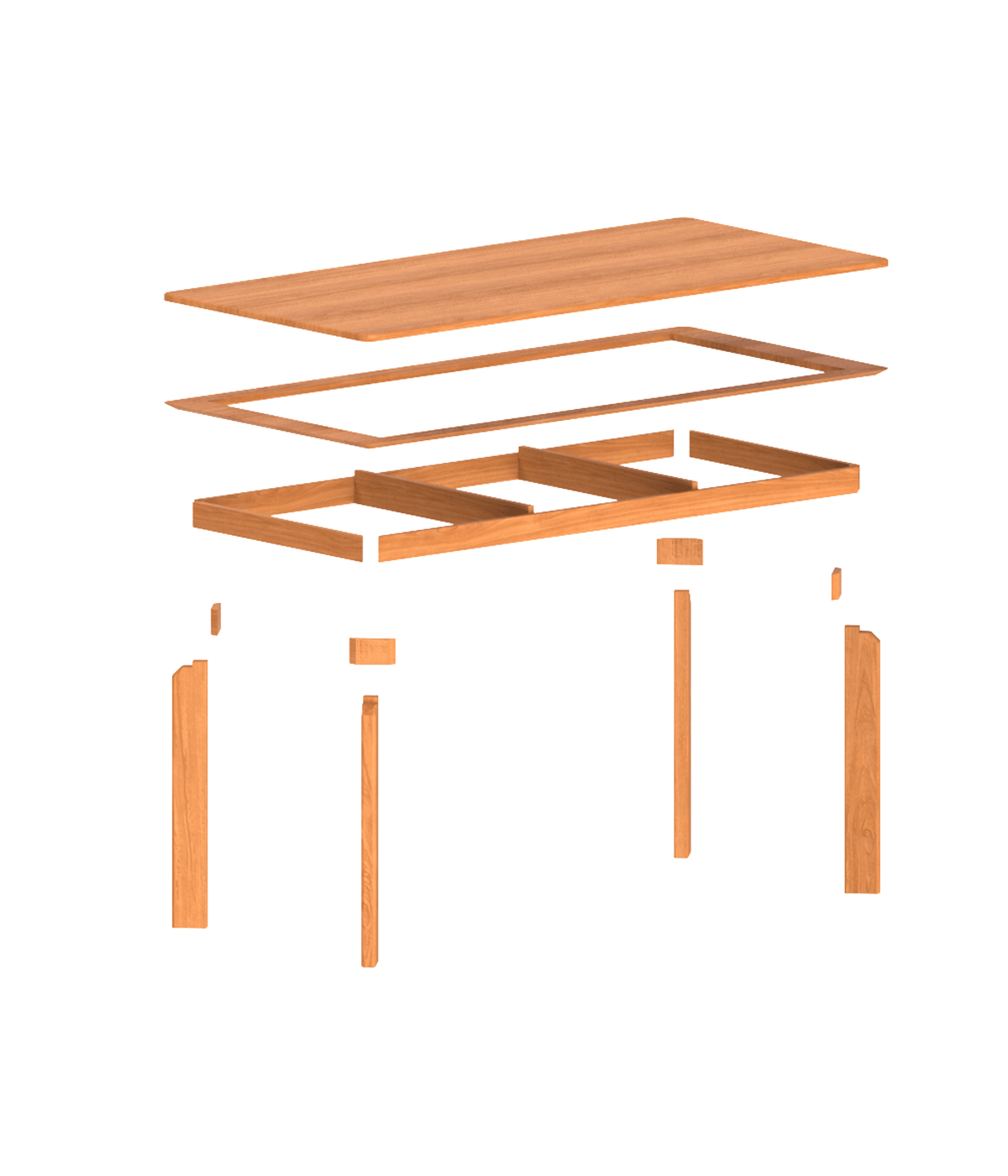 Scandinavian Cherry Wood Dining Table SQUARE Good to Know - 3