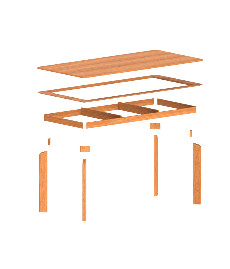 Scandinavian Cherry Wood Dining Table SQUARE Good to Know - 3