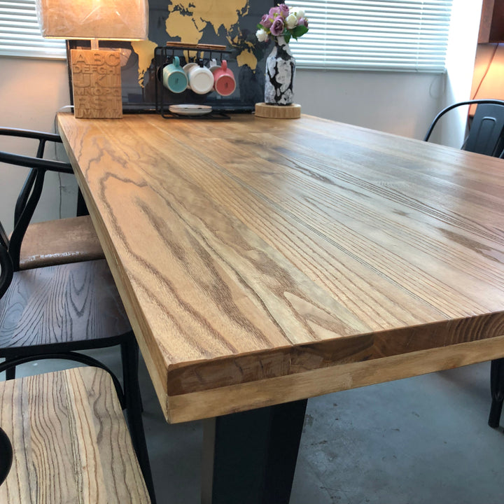 (Fast Delivery) Dining Table Ran Natural Color Variant