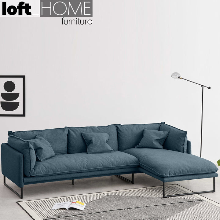 Modern Fabric L Shape Sofa MALINI 3+L Detail 1