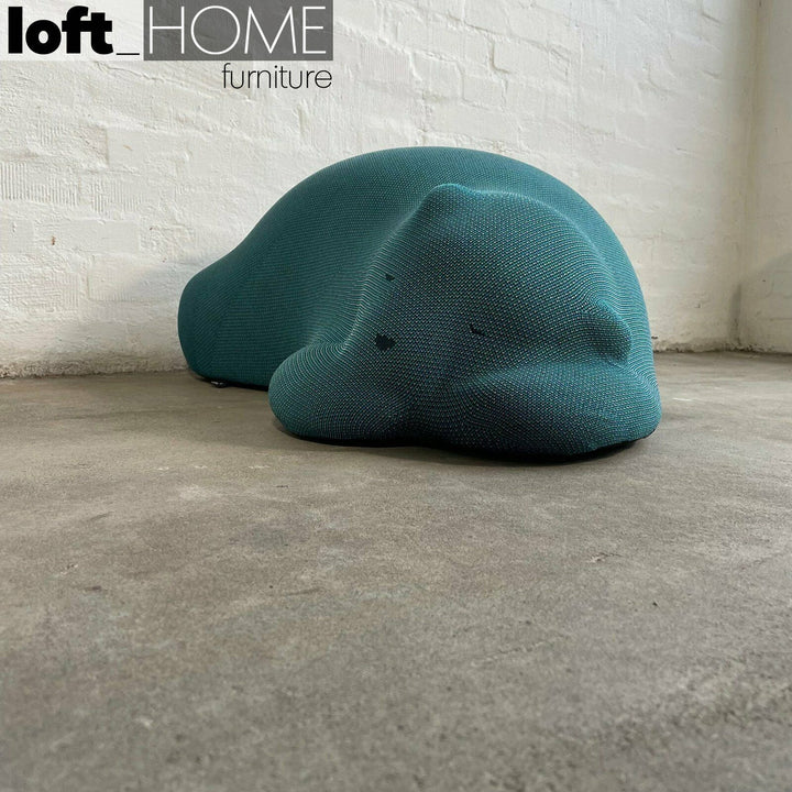 (Fast Delivery)Modern Knit Fabric Ottoman RESTING BEAR Panoramic
