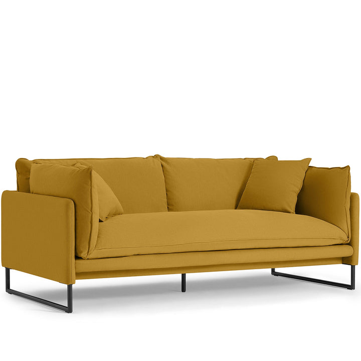 (Fast Delivery) Modern Linen 3 Seater Sofa MALINI Close-up
