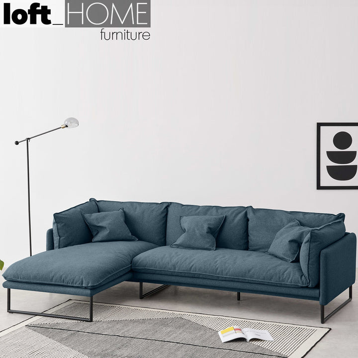 Modern Fabric L Shape Sofa MALINI 3+L Detail 7