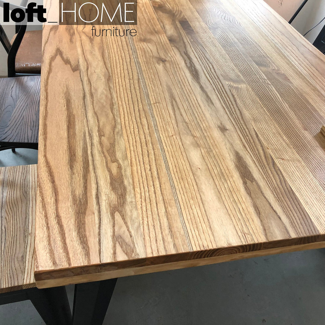 (Fast Delivery) Dining Table Ran Natural Color Swatch