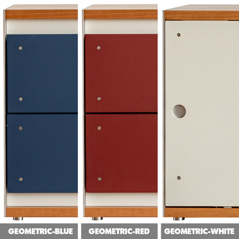 Bauhaus Aluminium Modular TV Console GEOMETRIC Color Swatches