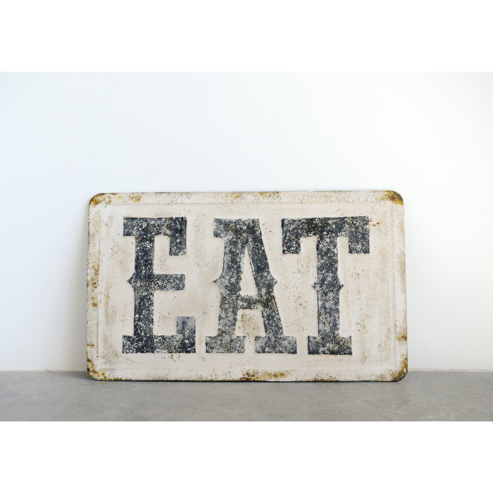 "eat" metal wall decor primary product view.