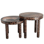 Eclectic Wood Coffee Table LEOPARD
