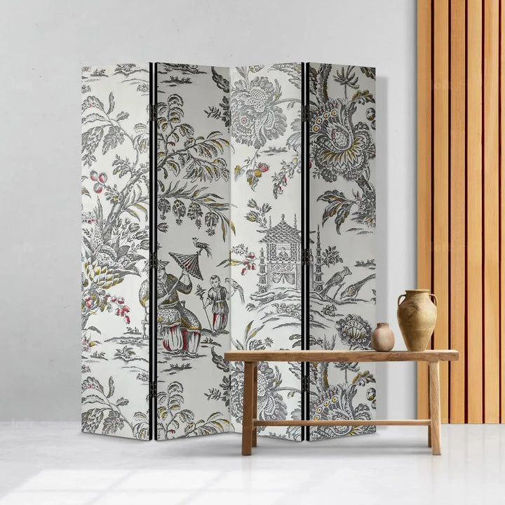 Eclectic Wood Divider LOTUS