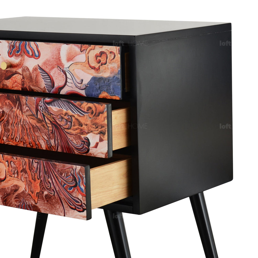 Eclectic Wood Drawer Cabinet APSARA S