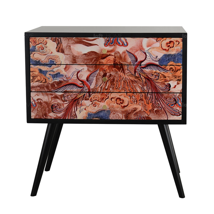 Eclectic Wood Drawer Cabinet APSARA S