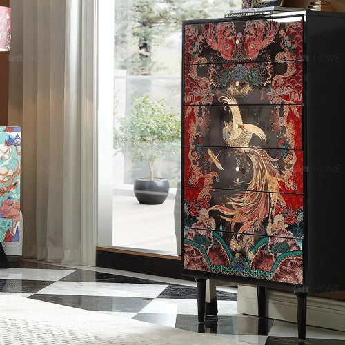 Eclectic Wood Drawer Cabinet APSARA Good to Know Preview-1