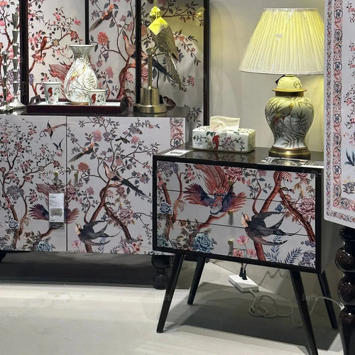 Eclectic Wood Drawer Cabinet BIRDSONGBLISS Good to Know Preview-1