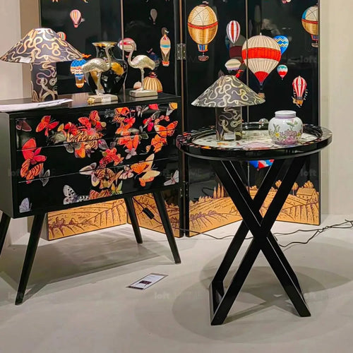Eclectic Wood Drawer Cabinet FLUTTER Good to Know Preview-1