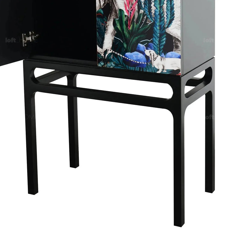 Eclectic wood drawer cabinet high jungle situational feels.
