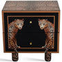 Eclectic Wood Drawer Cabinet Low LEOPARD