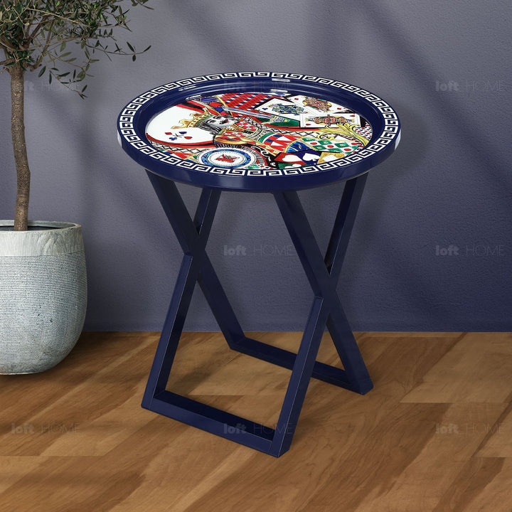 Eclectic Wood Side Table BIRDSONGBLISS