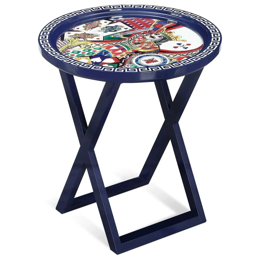 Eclectic Wood Side Table BIRDSONGBLISS