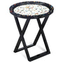 Eclectic Wood Side Table FLUTTER