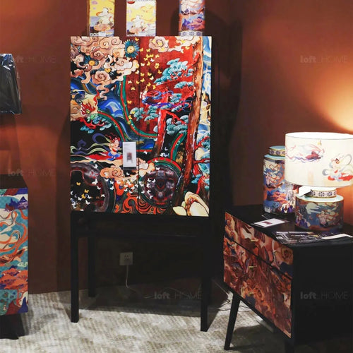 Eclectic Wood Storage Cabinet APSARA Good to Know Preview-1