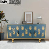 Eclectic wood storage cabinet bettle primary product view.