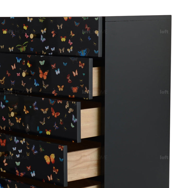Eclectic Wood Storage Cabinet FLUTTER
