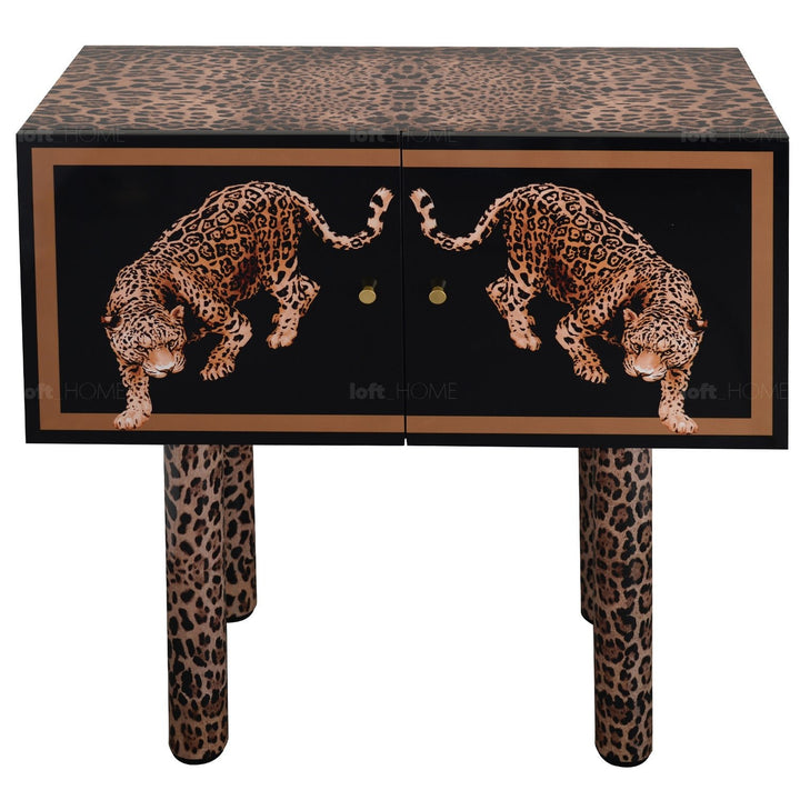 Eclectic wood storage cabinet high leopard environmental situation.