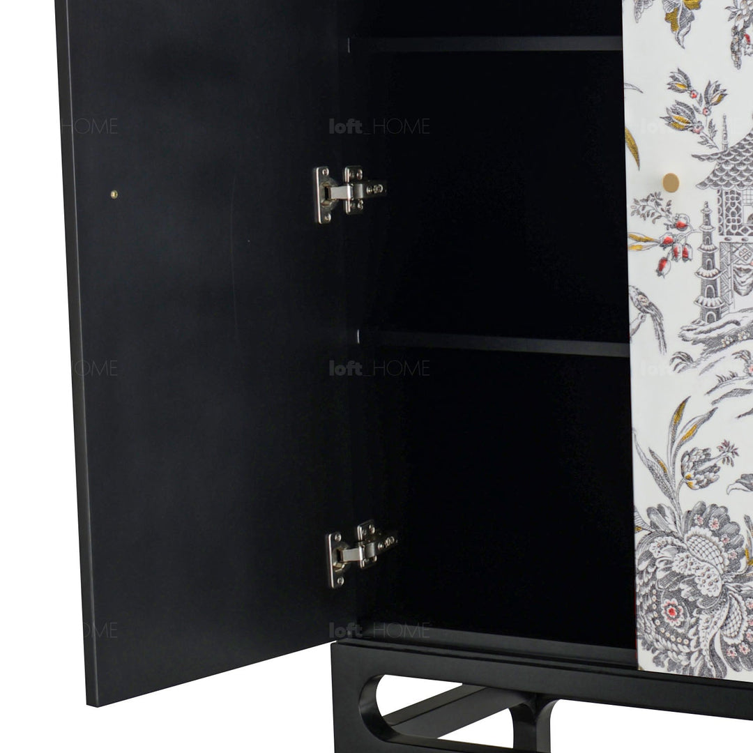 Eclectic Wood Storage Cabinet High LOTUS