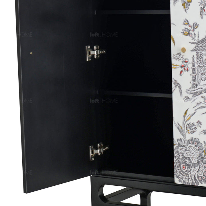 Eclectic Wood Storage Cabinet High LOTUS