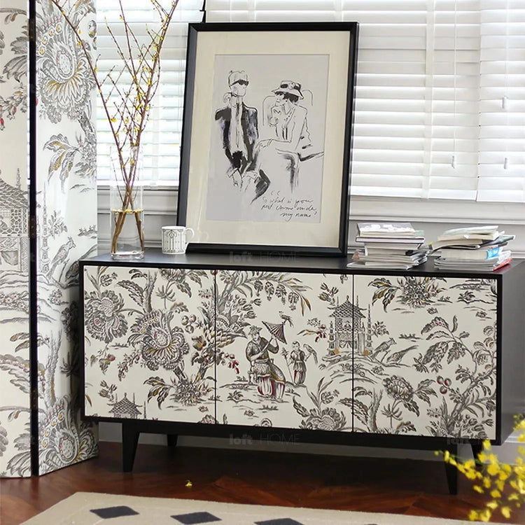 Eclectic Wood Storage Cabinet LOTUS Good to Know Preview-1
