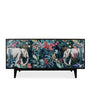 Eclectic Wood Storage Cabinet Low JUNGLE