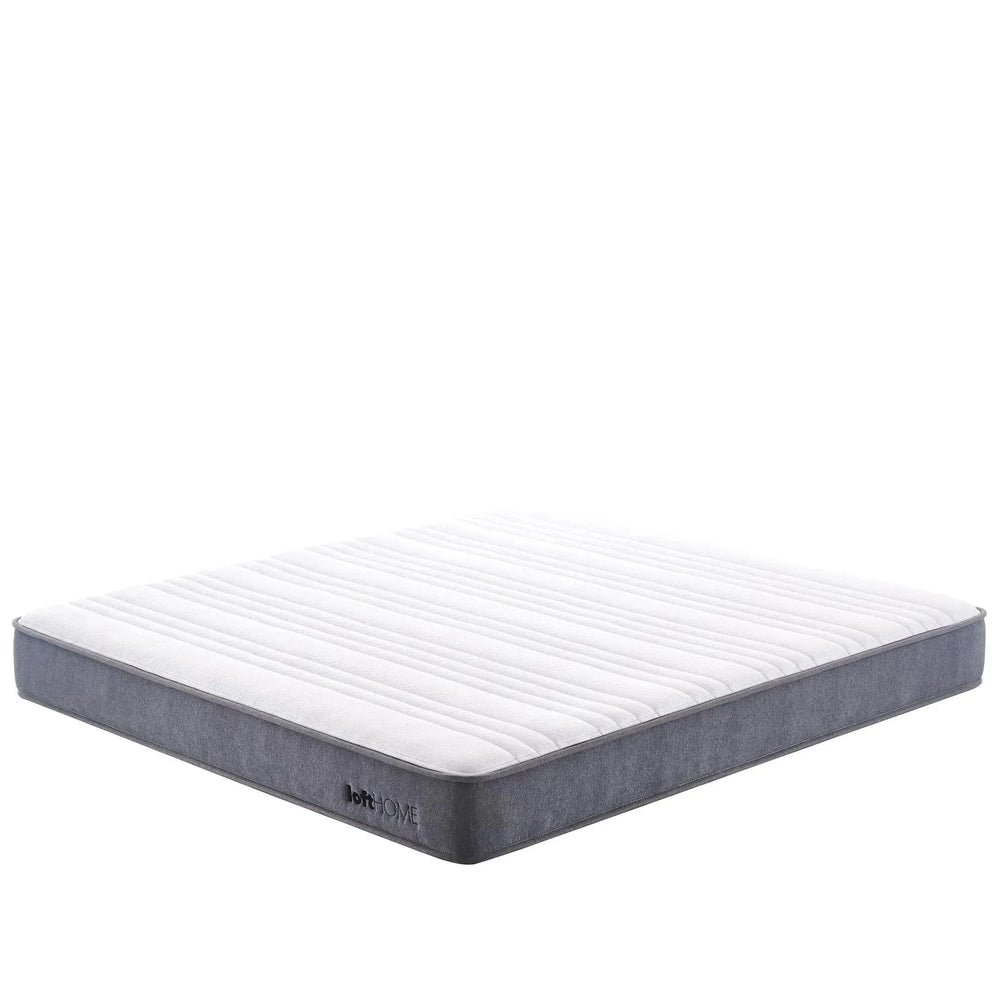 (Fast Delivery) 20cm Pocket Spring Mattress BAKER White Background