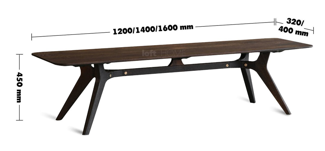 (Fast Delivery) Dining Bench KIRI Size Chart