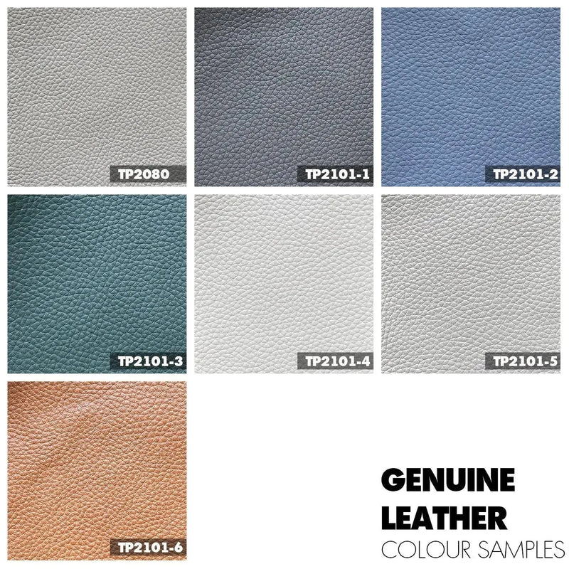 (Fast Delivery) Modern Genuine Leather Bed DEON Color Swatch